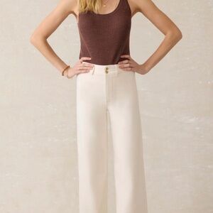 Stretch Terry Harbor Pant - Egret, size 28